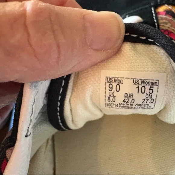 Vans Old Skool Leopard Print, Checked, and Rose True White-Size: 9(M) 10.5(W) - Picture 11 of 11